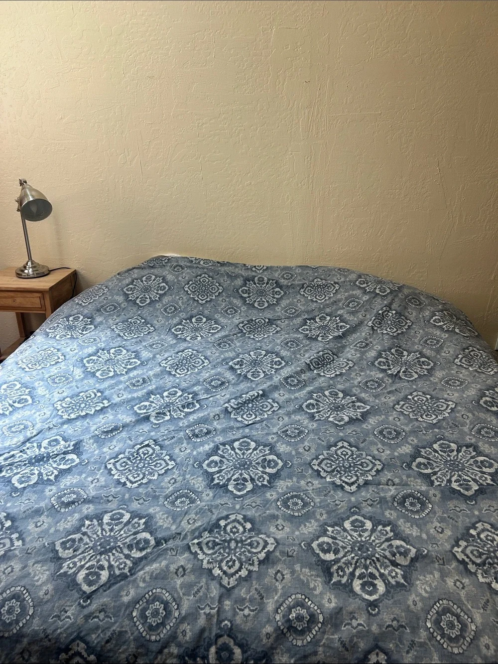 Pottery Barn Giovanni Medallion Blue Queen Duvet Cover
